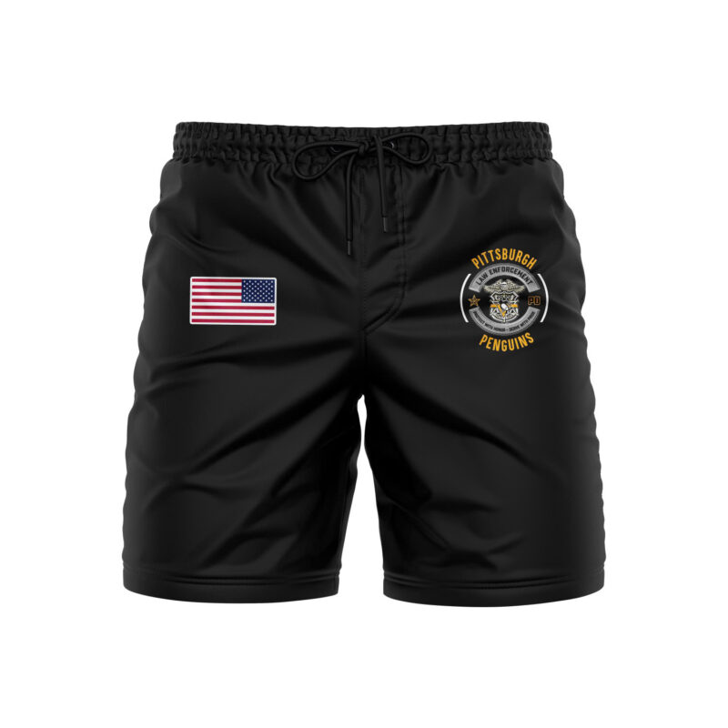 Pittsburgh Penguins 2024 Law Enforcement Appreciation Day Premium Limited Shorts