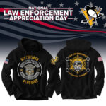 Unisex’s Pittsburgh Penguins 2024 Law Enforcement Appreciation Day Limited Pullover Waffle Hoodie