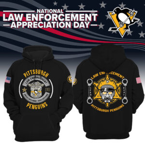 Women’s Pittsburgh Penguins 2024 Law Enforcement Appreciation Day Premium Limited Pullover Hoodie