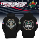 Women’s Minnesota Wild 2024 First Responders Law Enforcement Appreciation Day Premium Limited Pullover Hoodie