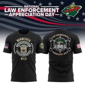 Minnesota Wild 2024 First Responders Law Enforcement Appreciation Day Premium Limited Tee