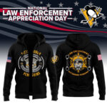 Pittsburgh Penguins 2024 First Responders Law Enforcement Appreciation Day Premium Limited Pullover Zip Hoodie
