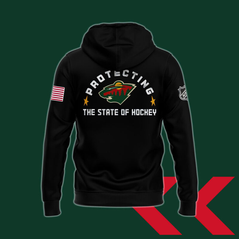Minnesota Wild x 2025 Law Enforcement Appreciation Night Premium Limited Hoodie - Image 3