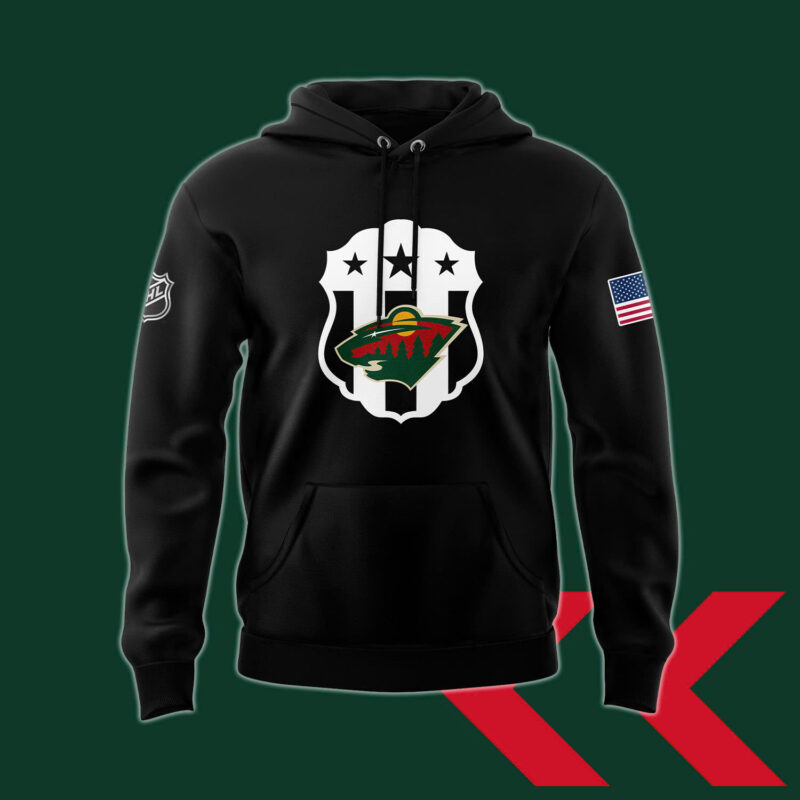 Minnesota Wild x 2025 Law Enforcement Appreciation Night Premium Limited Hoodie - Image 2