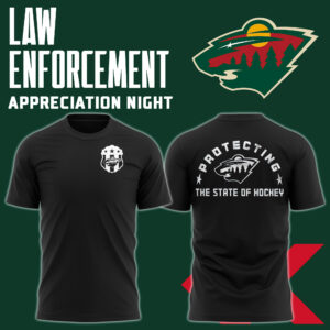 Minnesota Wild x 2025 Law Enforcement Appreciation Night Premium Limited Tee