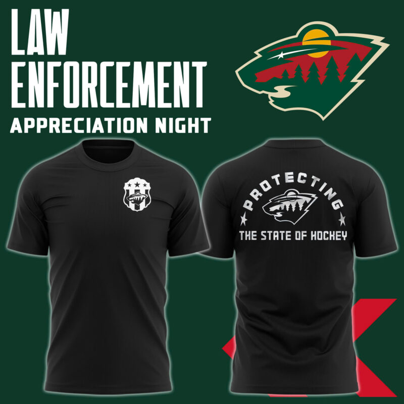Minnesota Wild x 2025 Law Enforcement Appreciation Night Premium Limited Tee