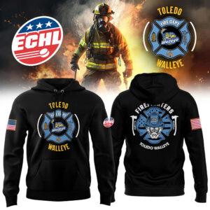 Toledo Walleye x Firefighter Appreciation Night Premium Limited Pullover Hoodie