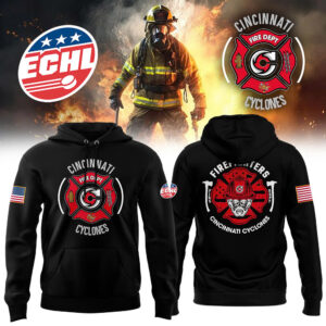 Cincinnati Cyclones x Firefighter Appreciation Night Premium Limited Pullover Hoodie