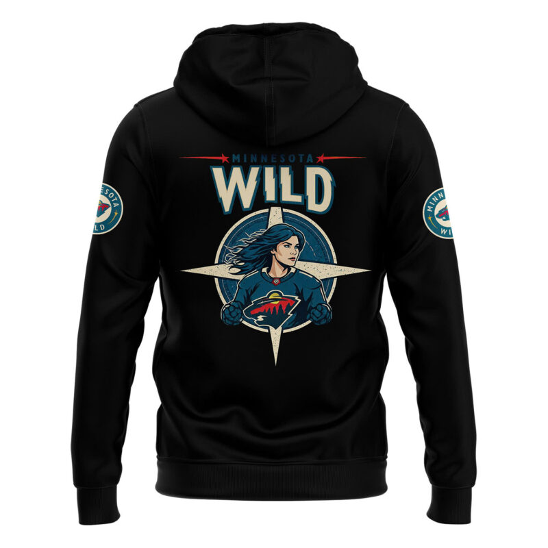 Minnesota Wild x 2025 Women of the North Night Premium Limited Pullover Hoodie - Image 3