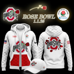Limited Ohio State Buckeyes x Rose Bowl Game Zip Hoodie