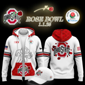 Limited Ohio State Buckeyes x Rose Bowl Game Zip Hoodie