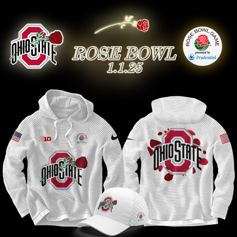 Ohio State Buckeyes Rose Bowl Game 2025 Hooded