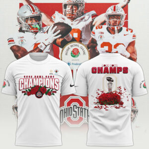 Ohio State Buckeyes College Football Playoff 2025 Rose Bowl Champions Victory Ahead TShirt