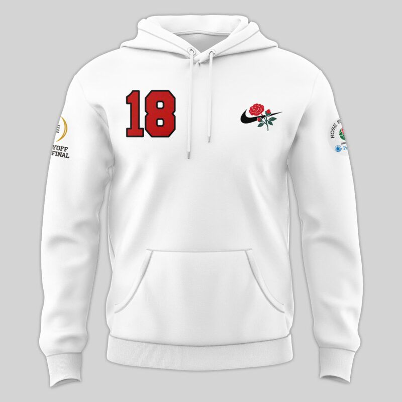 Men's Ohio State Buckeyes x 2024 Rose Bowl Champions Premium Limited Pullover Hoodie - Image 2