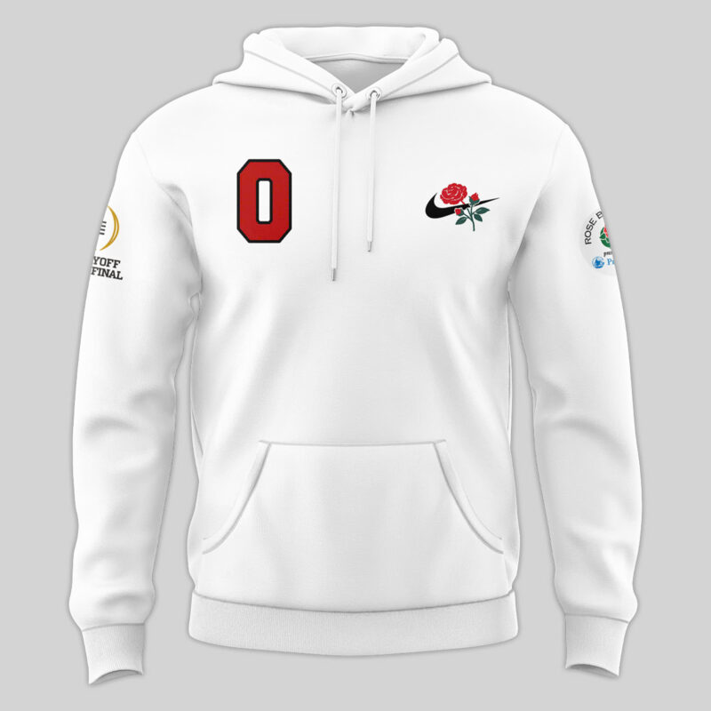 Men's Ohio State Buckeyes x 2024 Rose Bowl Champions Premium Limited Pullover Hoodie - Image 3