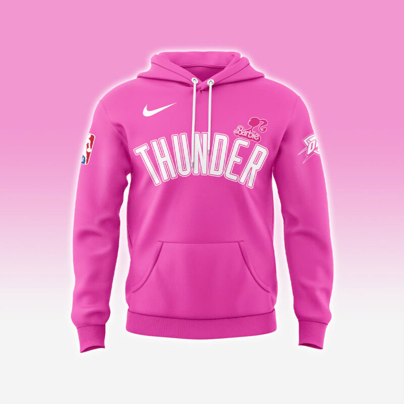 Special New Oklahoma City Thunder x Barbie Hoodie 2025 - Image 2