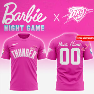 Special New Oklahoma City Thunder x Barbie Tshirt 2025