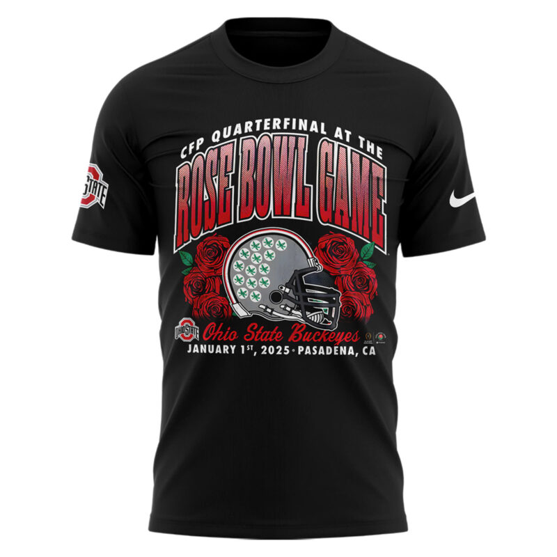 Limited Edition Ohio State Buckeyes Rose Bowl Game Tshirt - Image 2