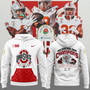 Limited_Ohio State Buckeyes College Football Playoff 2025 Rose Bowl Champions Hoodie