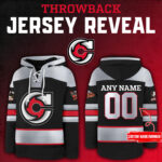 Cincinnati Cyclones x Throwback Night 2024 Limited Edition Personalized Lace up Hoodie