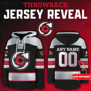 Cincinnati Cyclones x Throwback Night 2024 Limited Edition Personalized Lace up Hoodie