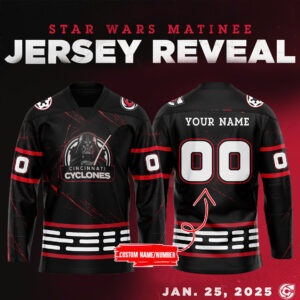Cincinnati Cyclones x 2024 Star Wars Matinee Limited Edition Personalise Jersey