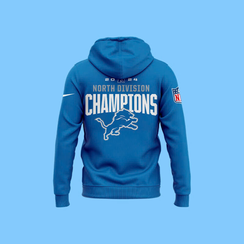 Special New Detroit Lions NFC North Champions Hoodie - Image 3