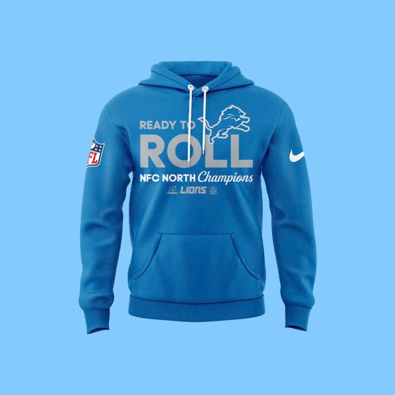 Special New Detroit Lions NFC North Champions Hoodie - Image 2