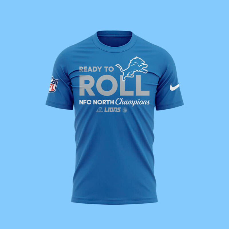 Special New Detroit Lions NFC North Champions Tshirt - Image 2