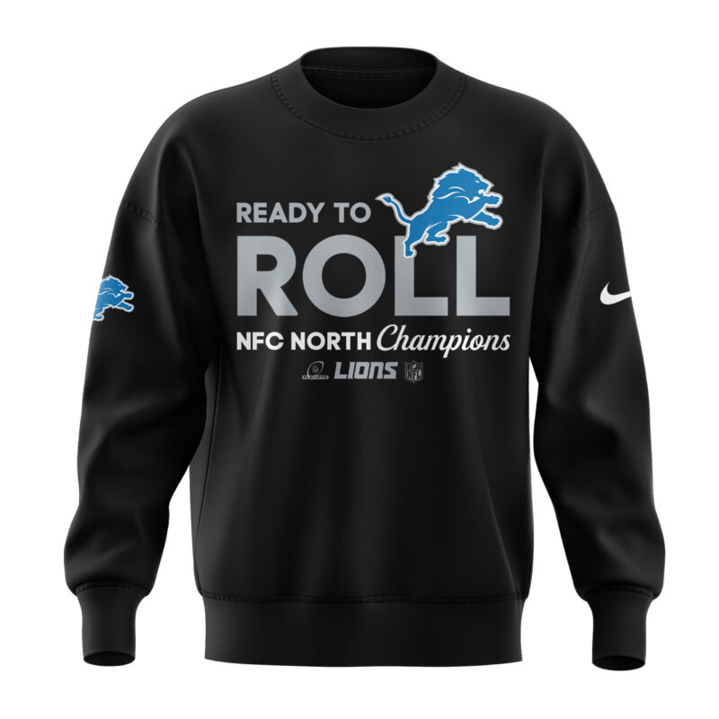 Special Detroit Lions NFC North Champions  2025 Sweatshirt - Image 2