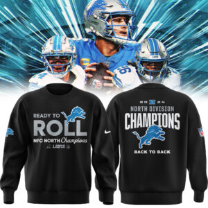 Special Detroit Lions NFC North Champions  2025 Sweatshirt