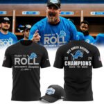 Men’s Nike Detroit Lions 2024 NFC North Division Champions Locker Room Trophy Collection TShirt