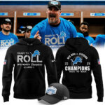 Men’s Nike Detroit Lions 2024 NFC North Division Champions Locker Room Trophy Collection Hoodie