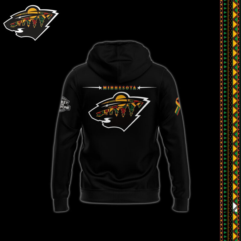 Minnesota Wild x 2025 Black History Month Premium Limited Pullover Hoodie - Image 3