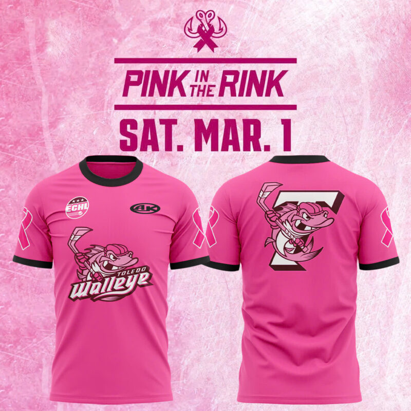Toledo Walleye x 2025 Pink in the Rink Limited Edition Tee