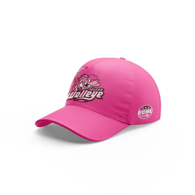 Toledo Walleye x 2025 Pink in the Rink Limited Edition Pullover Wind Jacket - Image 4
