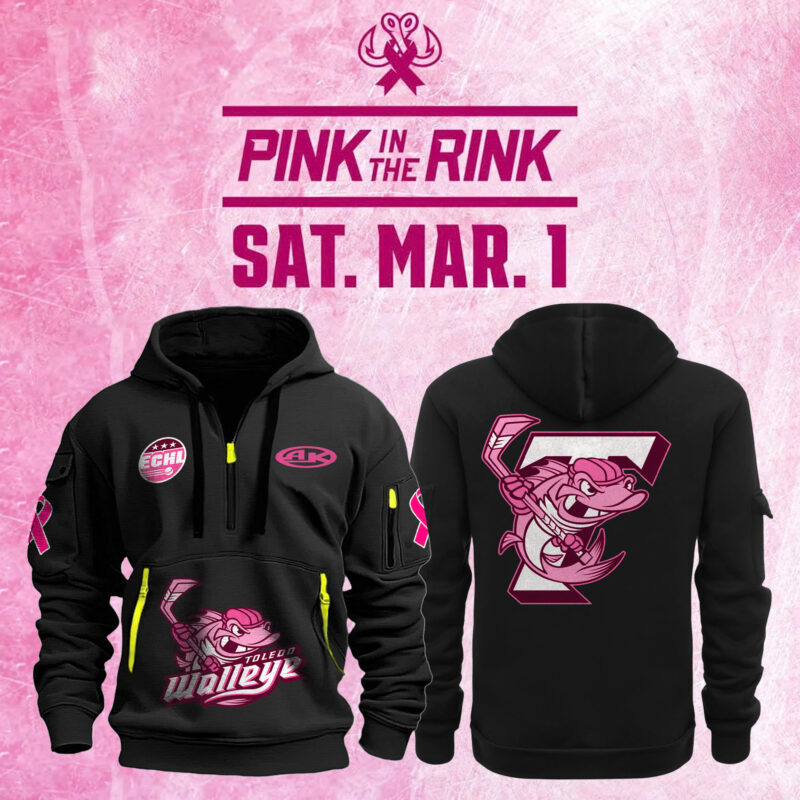 Toledo Walleye x 2025 Pink in the Rink Limited Edition Heavy Hoodie