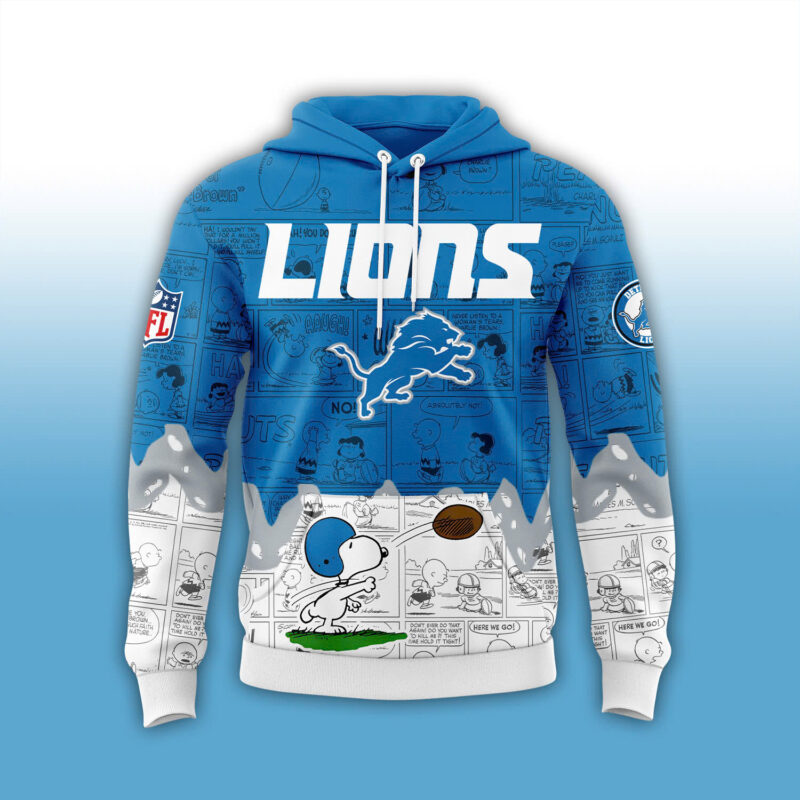Detroit Lions 75th Anniversary of Peanuts Hoodie - Image 2