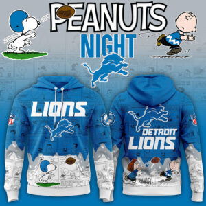 Detroit Lions 75th Anniversary of Peanuts Hoodie