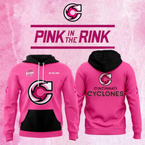 Cincinnati Cyclones x 2025 Pink in the Rink Premium Limited Pullover Hoodie