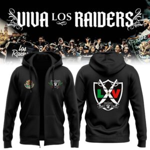 2024 Las Vegas Raiders Mexico?s Independence Day Zip Hoodie