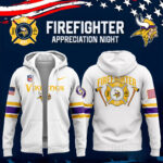 Minnesota Vikings x 2024 Firefighter Appreciation Night Premium Limited Pullover Zip Hoodie