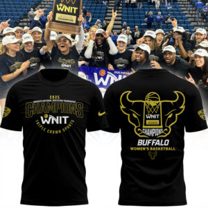 Buffalo Women's Basketball WNIT Champions Tshirt black limited edition.