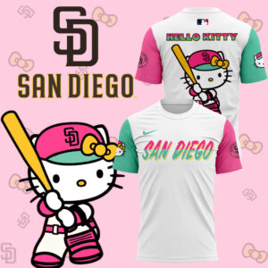 San Diego Padres x hello kitty limited edition 2025 T shirt