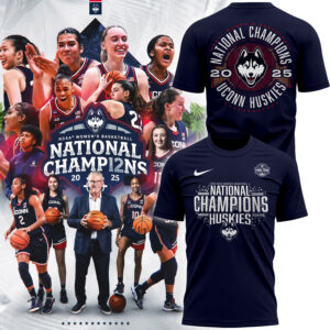 Limited Edition NATIONAL CHAMPIONS UConn Huskies T-Shirt 2025