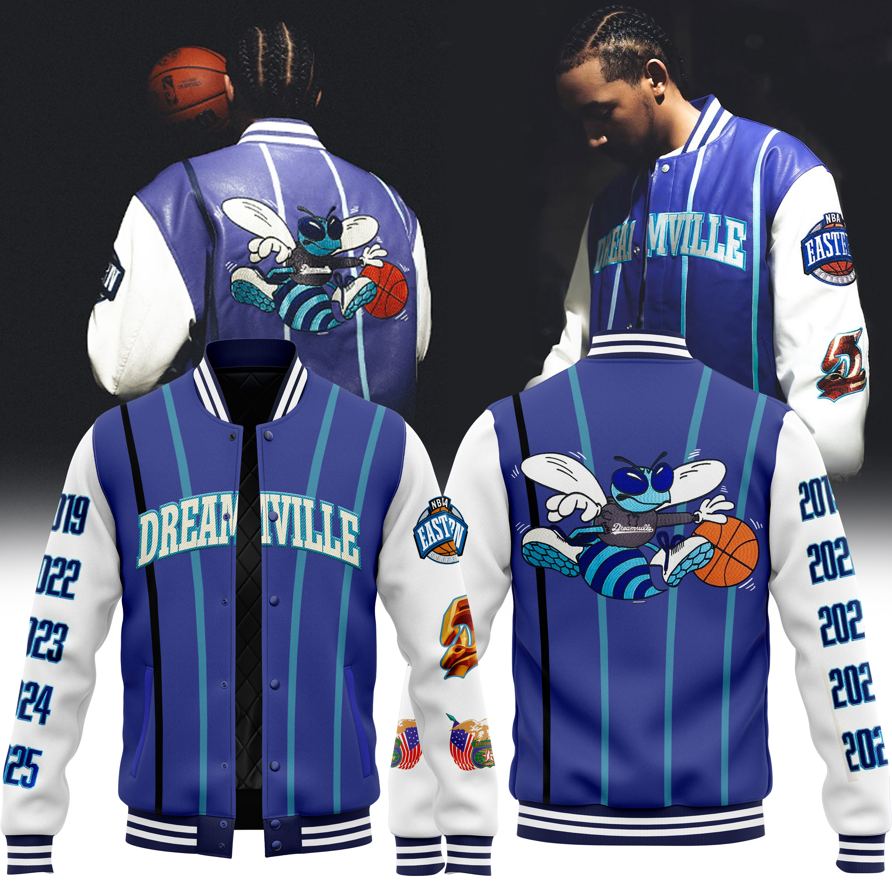 Charlotte Hornets Premium Limited Bomber Jacket.