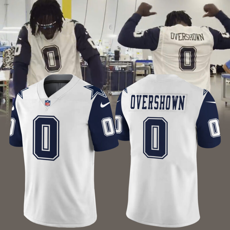 Dallas Cowboys  Nike Alternate Custom Game Jersey DeMarvion Overshown Limited Edition.