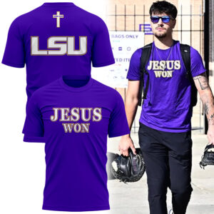 LSU Basketball Jesus Won Tee - Purple Tshirt l Limited Edition.