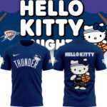 Limited Edition Oklahoma City Thunder x Hello Kitty Tshirt 2024