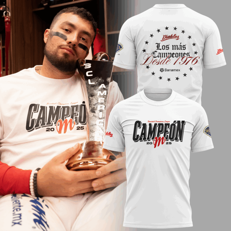 Limited Edition New Primer torneo internacional ganado Diablos Rojos del México T-shirt